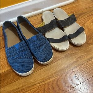 Toms shoes & Lacoste Sandals